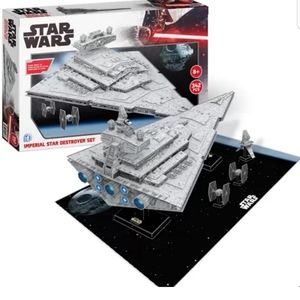 New star wars imperial star destroyer, imperial shuttle &2 tie fighters3d puzzle